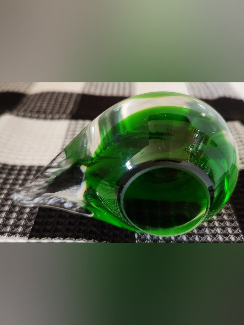 Vintage Eneryda Sweden 4" Green Art Glass Bird Figurine MCM Paperweight Cased - Picture 10 of 11